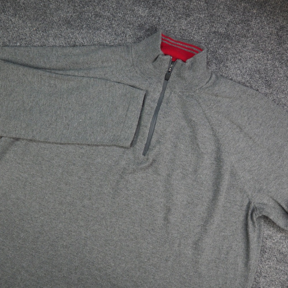 Eddie Bauer Quarter Zip Pullover Mens Large Gray First Ascent Gorpcore Outdoors